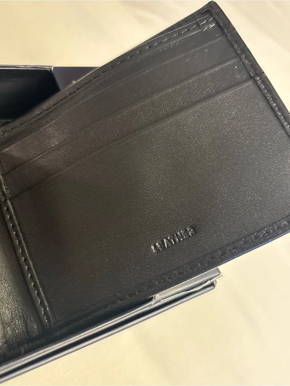 Stafford Black Leather Bifold Bilfold Wallet